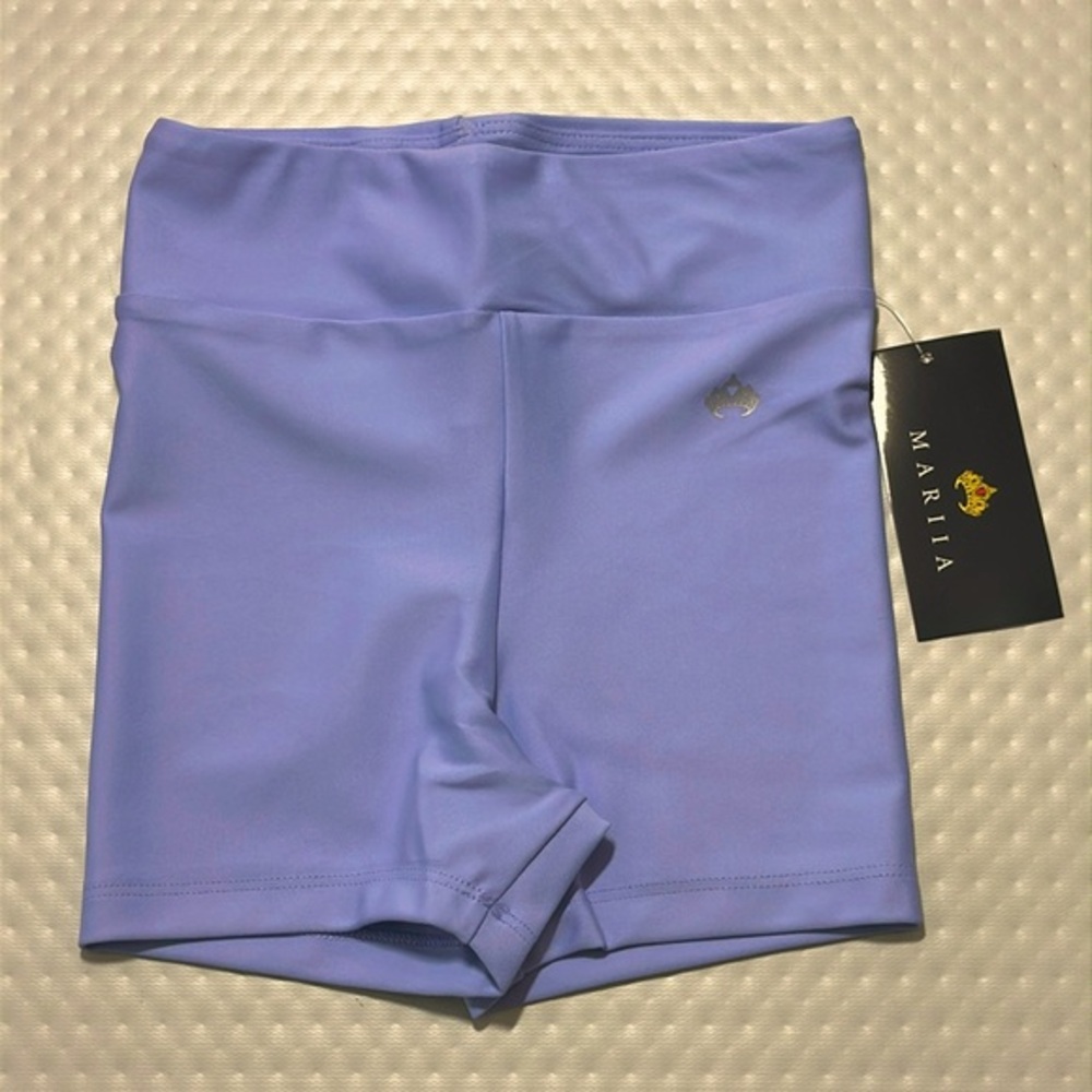 CM Mariia Crown dancewear high waist dance‎ short shorts purple lilac CM NWT